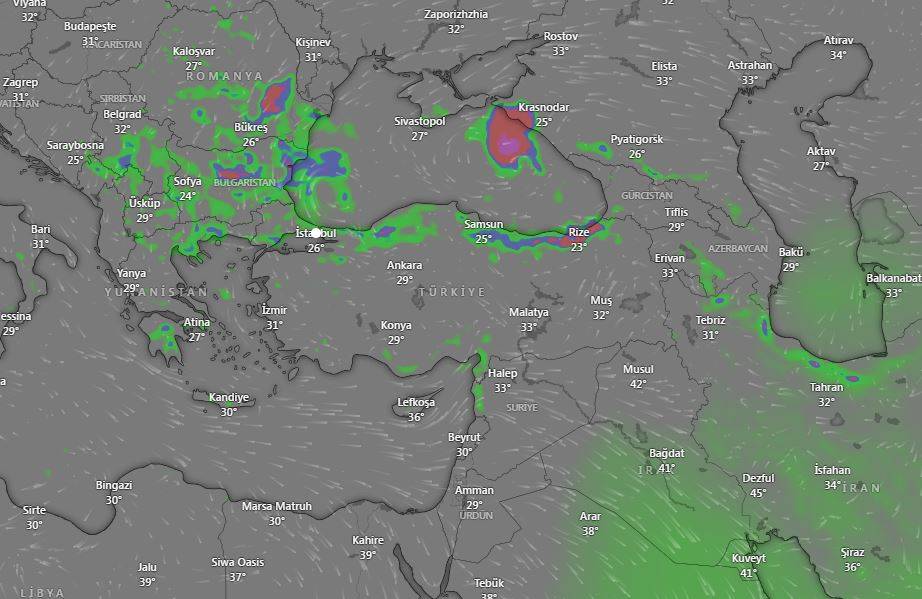 Meteoroloji'den Kastamonu, Çorum ve Çankırı'nın kuzeyi için sağanak uyarısı 7